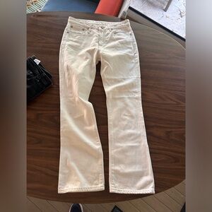 R13 Kick Fit Jeans. Ecru size 27